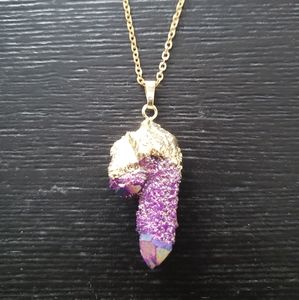 Spirit Quartz Necklace (Titanium Purple)